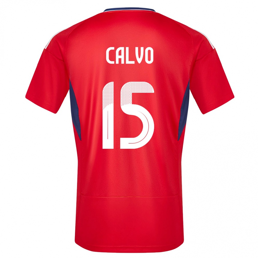 Niño Fútbol Camiseta Costa Rica Francisco Calvo #15 Rojo 1ª Equipación 24-26 Argentina