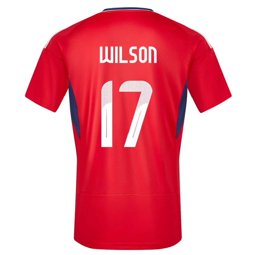 Niño Fútbol Camiseta Costa Rica Roan Wilson #17 Rojo 1ª Equipación 24-26 Argentina