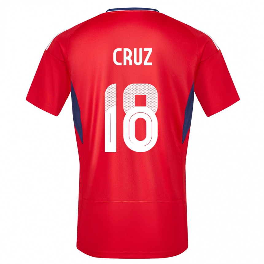 Niño Fútbol Camiseta Costa Rica Aaron Cruz #18 Rojo 1ª Equipación 24-26 Argentina