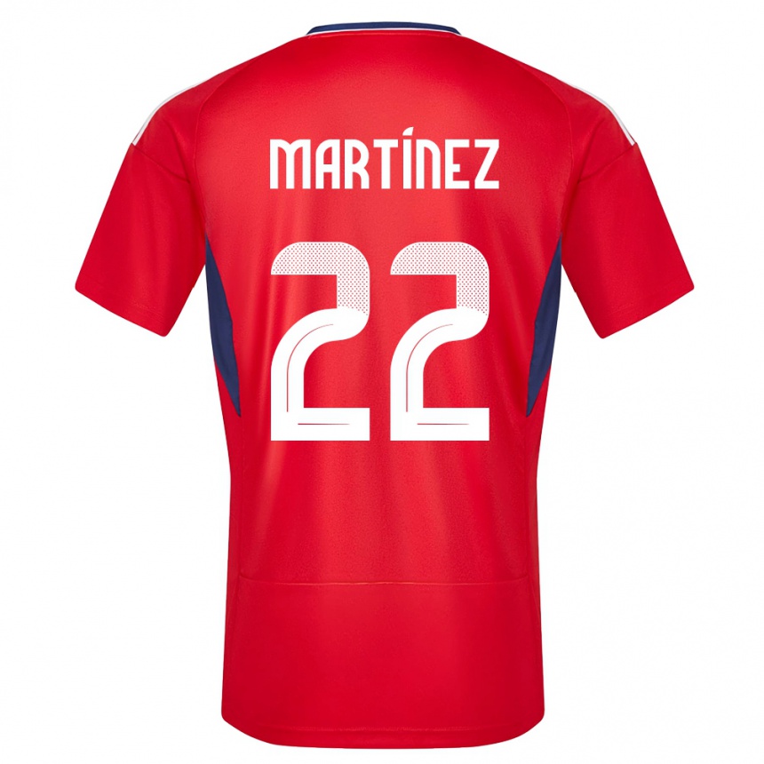 Niño Fútbol Camiseta Costa Rica Carlos Martinez #22 Rojo 1ª Equipación 24-26 Argentina