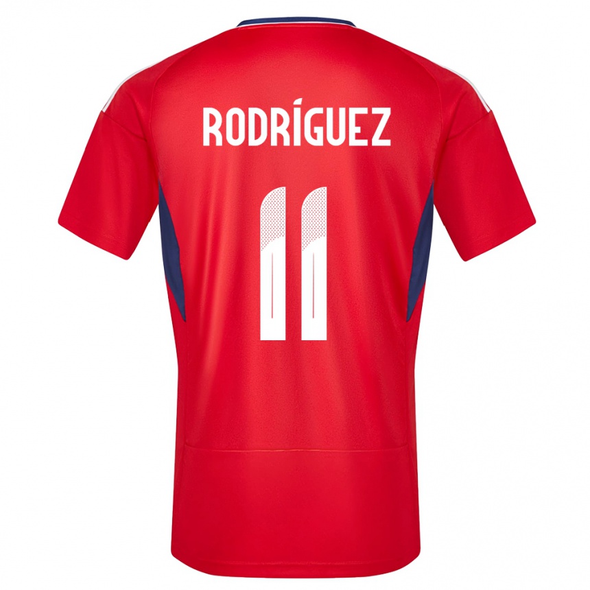 Niño Fútbol Camiseta Costa Rica Raquel Rodriguez #11 Rojo 1ª Equipación 24-26 Argentina