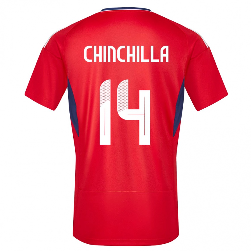 Niño Fútbol Camiseta Costa Rica Priscila Chinchilla #14 Rojo 1ª Equipación 24-26 Argentina