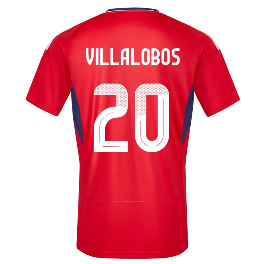 Niño Fútbol Camiseta Costa Rica Fabiola Villalobos #20 Rojo 1ª Equipación 24-26 Argentina