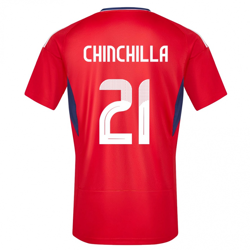 Niño Fútbol Camiseta Costa Rica Viviana Chinchilla #21 Rojo 1ª Equipación 24-26 Argentina