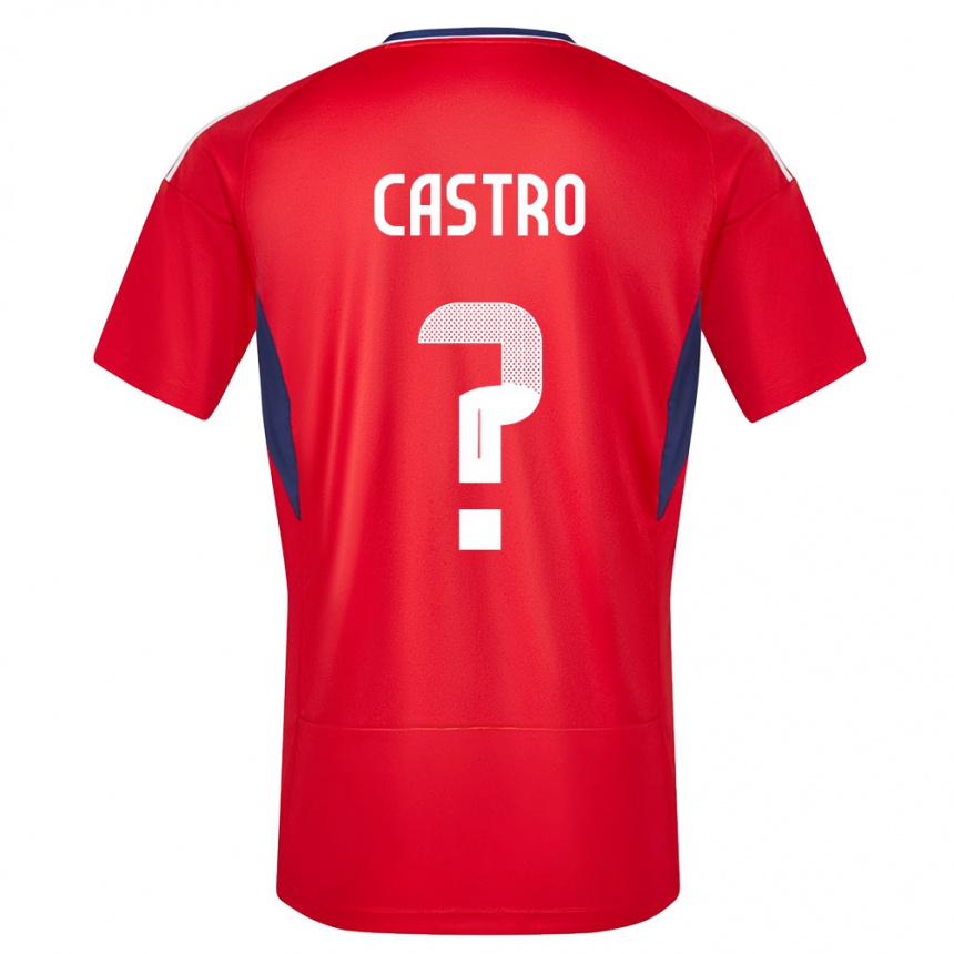 Niño Fútbol Camiseta Costa Rica Mathias Castro #0 Rojo 1ª Equipación 24-26 Argentina