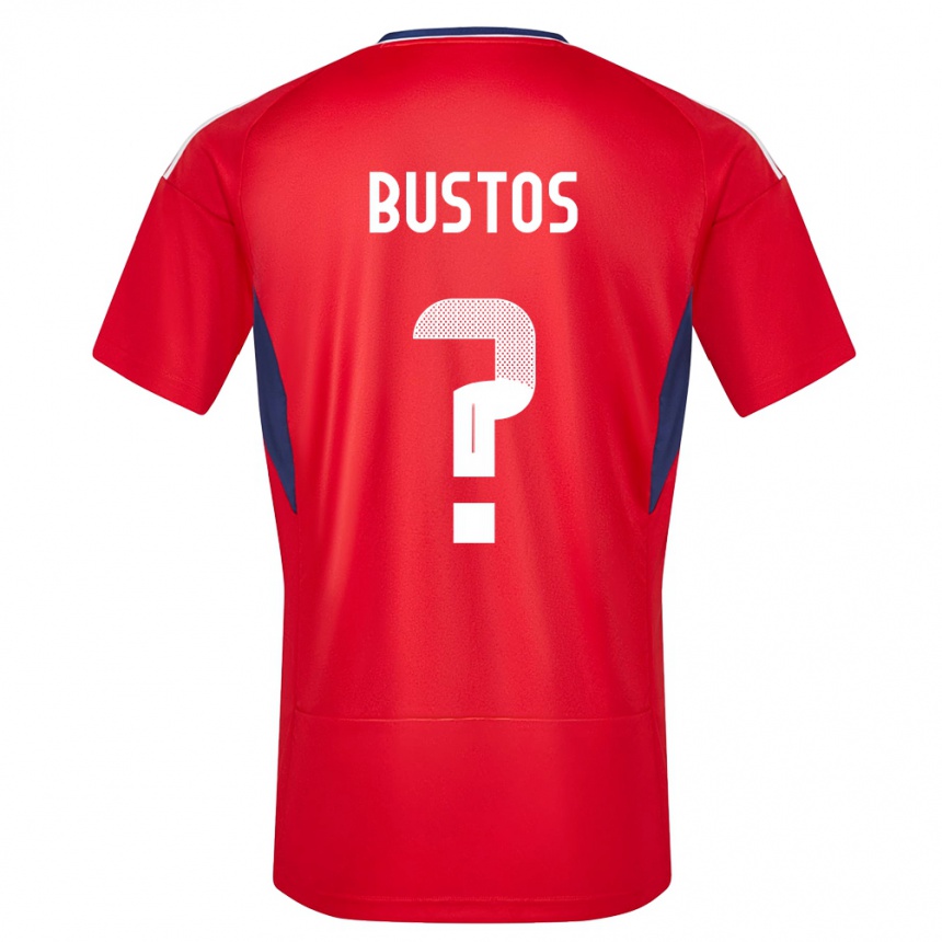 Niño Fútbol Camiseta Costa Rica Roy Bustos #0 Rojo 1ª Equipación 24-26 Argentina