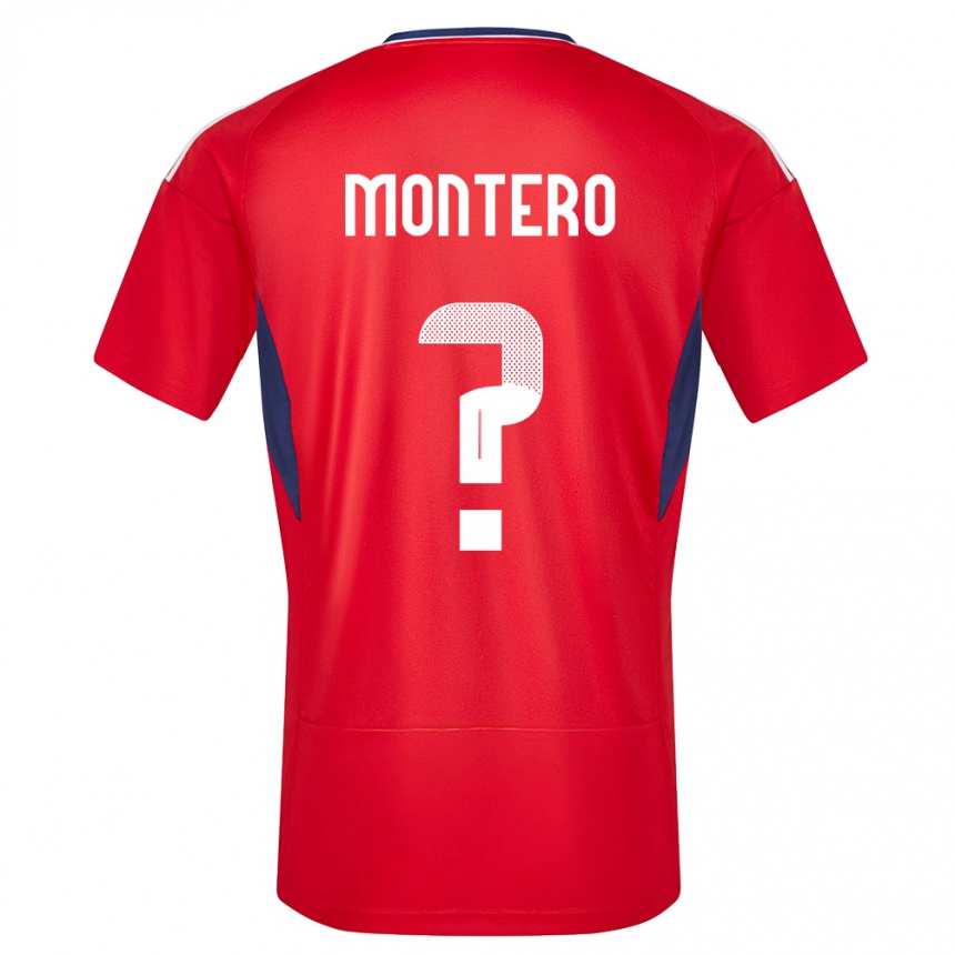 Niño Fútbol Camiseta Costa Rica Claudio Montero #0 Rojo 1ª Equipación 24-26 Argentina