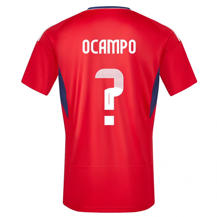 Niño Fútbol Camiseta Costa Rica Benjamin Ocampo #0 Rojo 1ª Equipación 24-26 Argentina