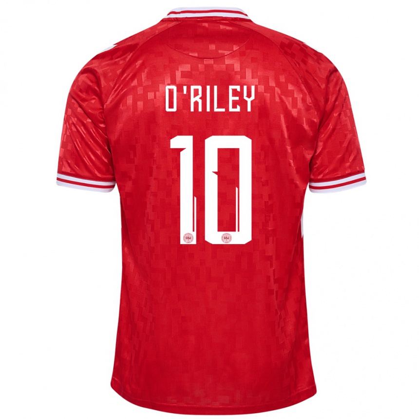 Niño Fútbol Camiseta Dinamarca Matt O Riley #10 Rojo 1ª Equipación 24-26 Argentina