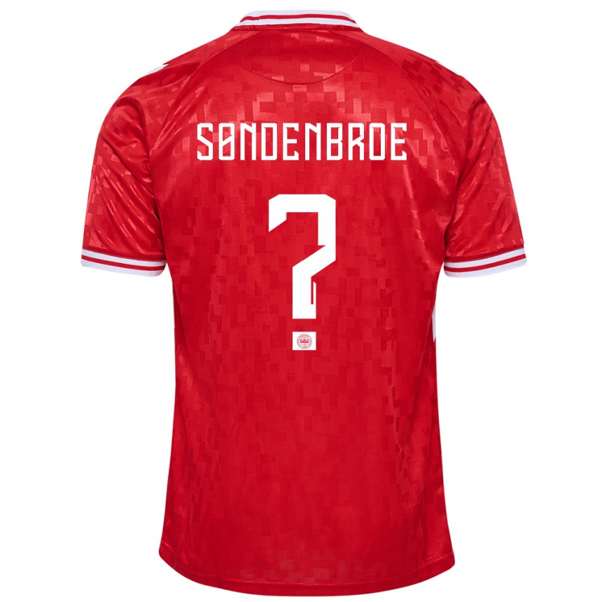 Niño Fútbol Camiseta Dinamarca Andreas Søndenbroe #0 Rojo 1ª Equipación 24-26 Argentina