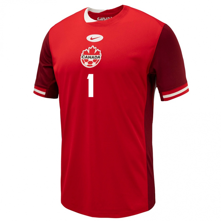 Niño Fútbol Camiseta Canadá Ben Alexander #1 Rojo 1ª Equipación 24-26 Argentina