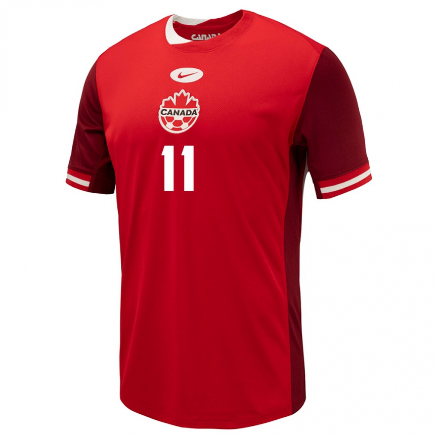 Niño Fútbol Camiseta Canadá Desiree Scott #11 Rojo 1ª Equipación 24-26 Argentina