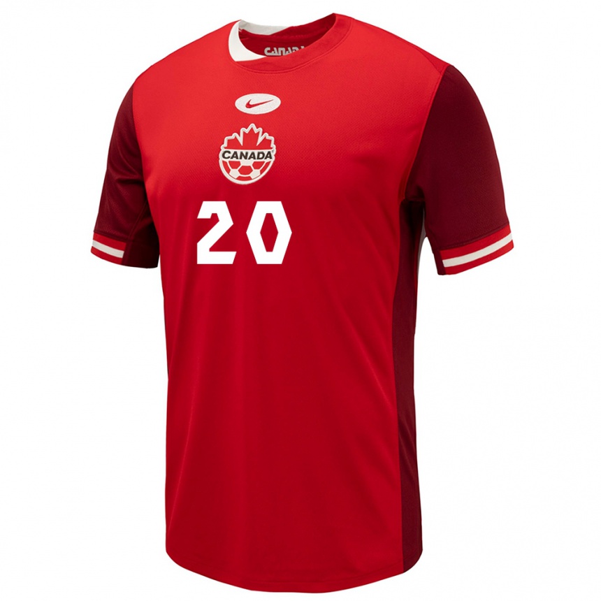 Niño Fútbol Camiseta Canadá Cloe Lacasse #20 Rojo 1ª Equipación 24-26 Argentina