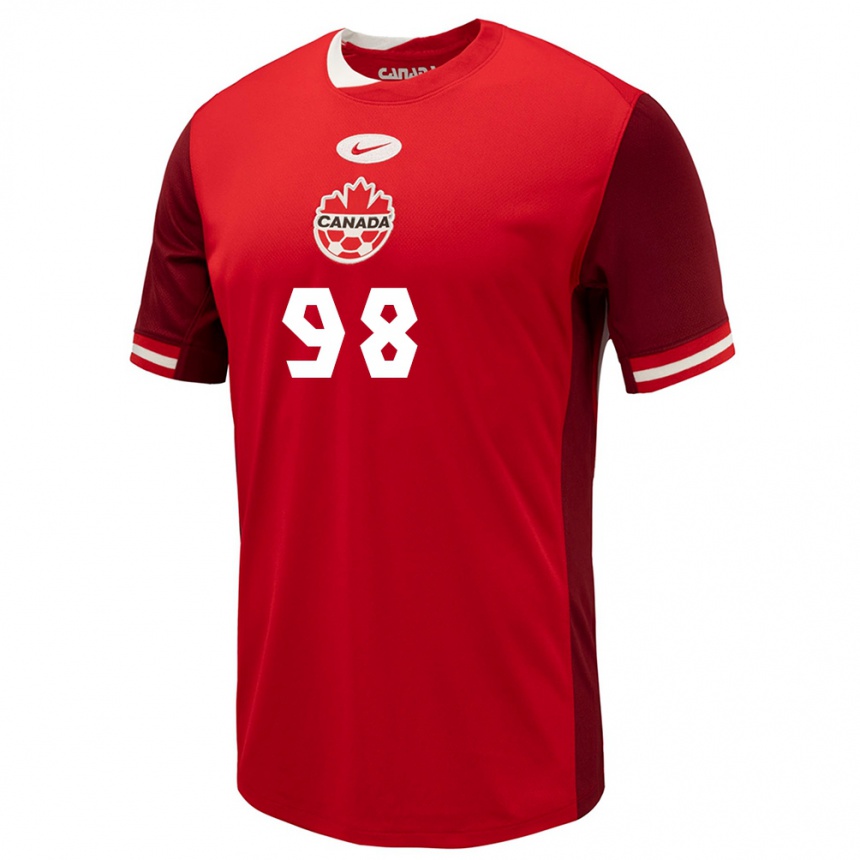 Niño Fútbol Camiseta Canadá Olivia Smith #98 Rojo 1ª Equipación 24-26 Argentina