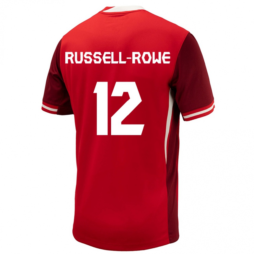 Niño Fútbol Camiseta Canadá Jacen Russell-Rowe #12 Rojo 1ª Equipación 24-26 Argentina