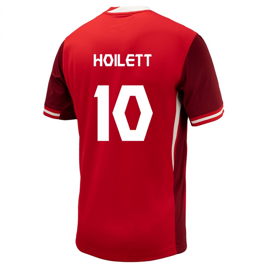 Niño Fútbol Camiseta Canadá David Junior Hoilett #10 Rojo 1ª Equipación 24-26 Argentina