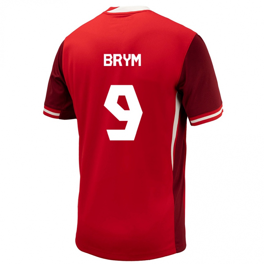 Niño Fútbol Camiseta Canadá Charles Andreas Brym #9 Rojo 1ª Equipación 24-26 Argentina