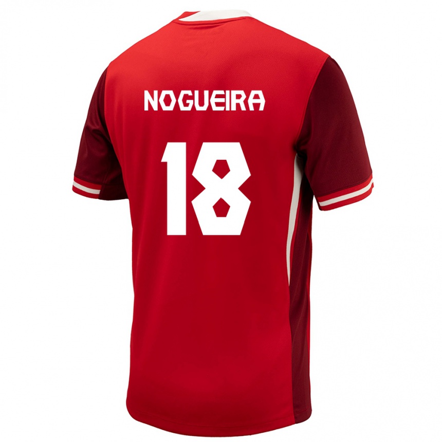 Niño Fútbol Camiseta Canadá Matthew Nogueira #18 Rojo 1ª Equipación 24-26 Argentina