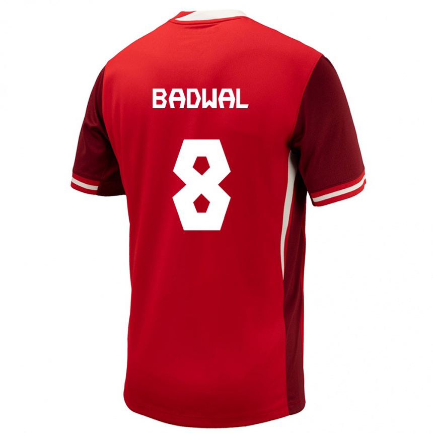 Niño Fútbol Camiseta Canadá Jeevan Badwal #8 Rojo 1ª Equipación 24-26 Argentina