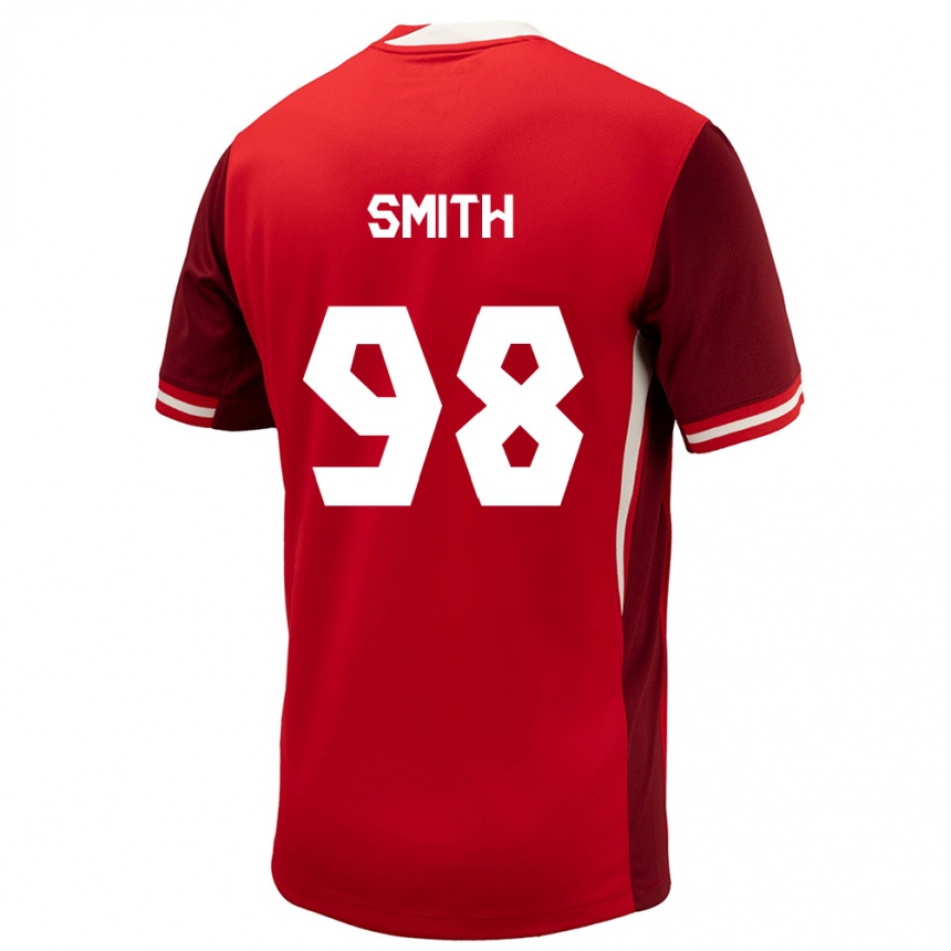 Niño Fútbol Camiseta Canadá Olivia Smith #98 Rojo 1ª Equipación 24-26 Argentina