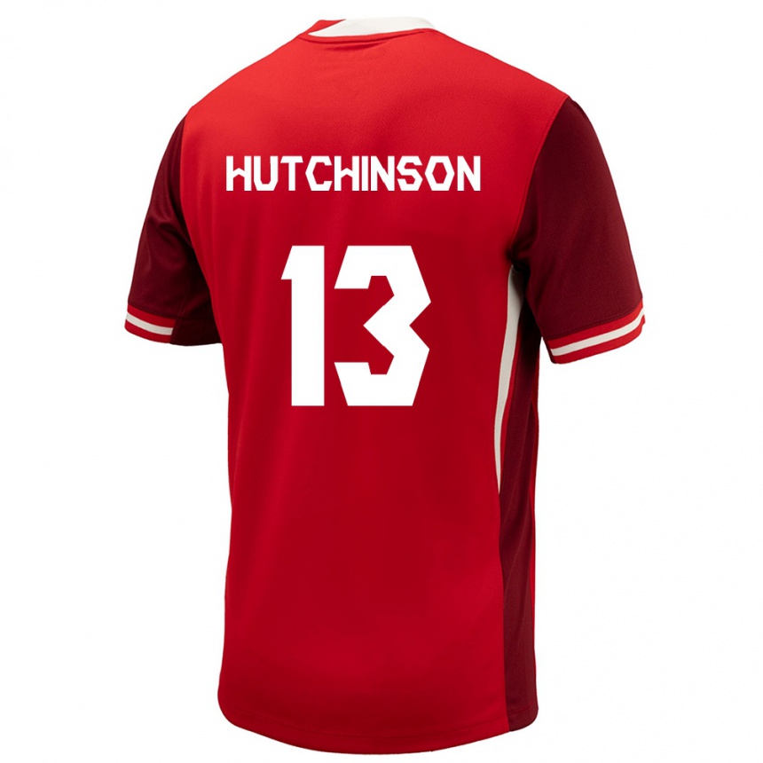 Niño Fútbol Camiseta Canadá Atiba Hutchinson #13 Rojo 1ª Equipación 24-26 Argentina