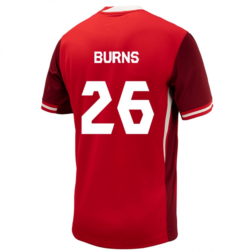 Niño Fútbol Camiseta Canadá Zoe Burns #26 Rojo 1ª Equipación 24-26 Argentina