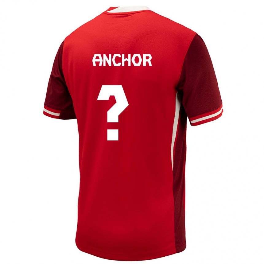 Niño Fútbol Camiseta Canadá Max Anchor #0 Rojo 1ª Equipación 24-26 Argentina