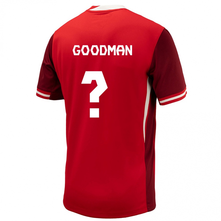 Niño Fútbol Camiseta Canadá Owen Goodman #0 Rojo 1ª Equipación 24-26 Argentina