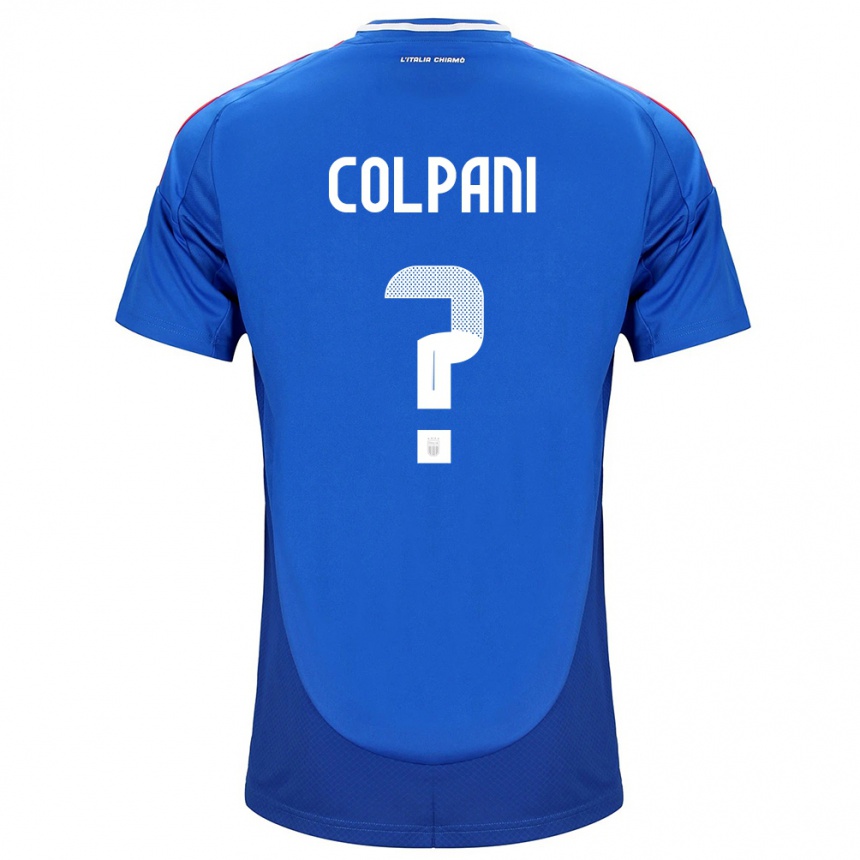 Niño Fútbol Camiseta Italia Andrea Colpani #0 Azul 1ª Equipación 24-26 Argentina