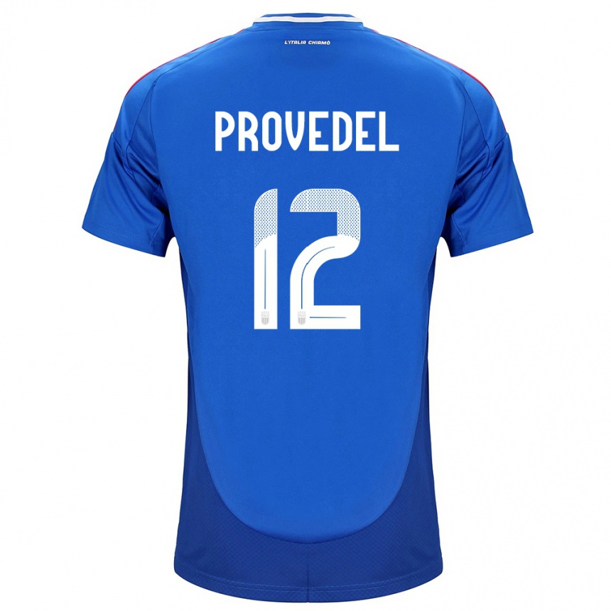 Niño Fútbol Camiseta Italia Ivan Provedel #12 Azul 1ª Equipación 24-26 Argentina