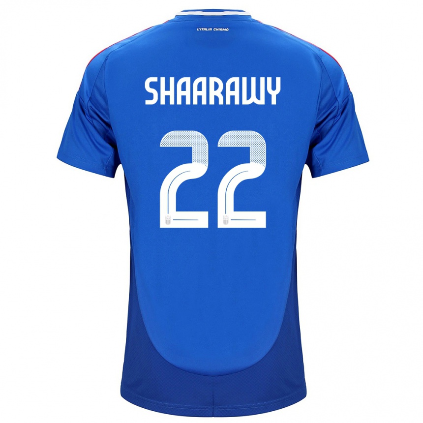 Niño Fútbol Camiseta Italia Stephan El Shaarawy #22 Azul 1ª Equipación 24-26 Argentina