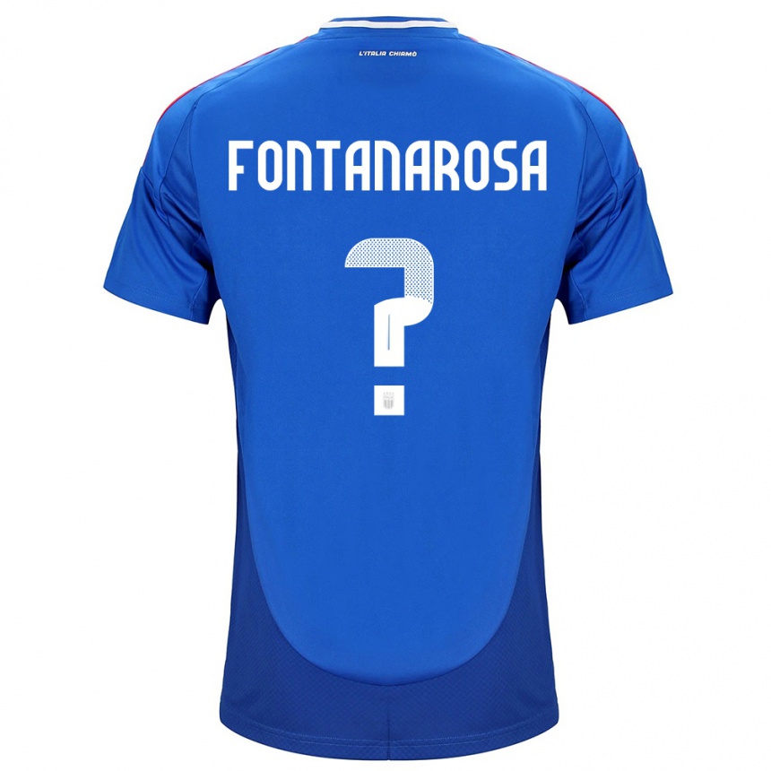 Niño Fútbol Camiseta Italia Alessandro Fontanarosa #0 Azul 1ª Equipación 24-26 Argentina