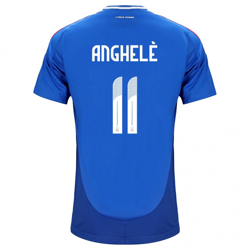 Niño Fútbol Camiseta Italia Lorenzo Anghelè #11 Azul 1ª Equipación 24-26 Argentina