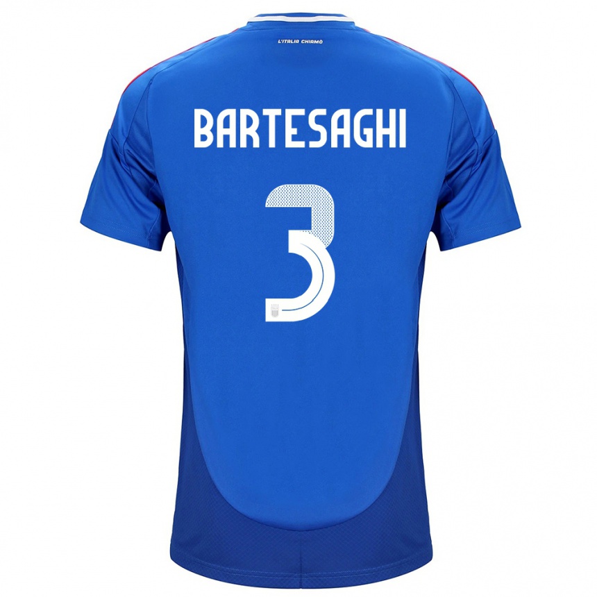 Niño Fútbol Camiseta Italia Davide Bartesaghi #3 Azul 1ª Equipación 24-26 Argentina