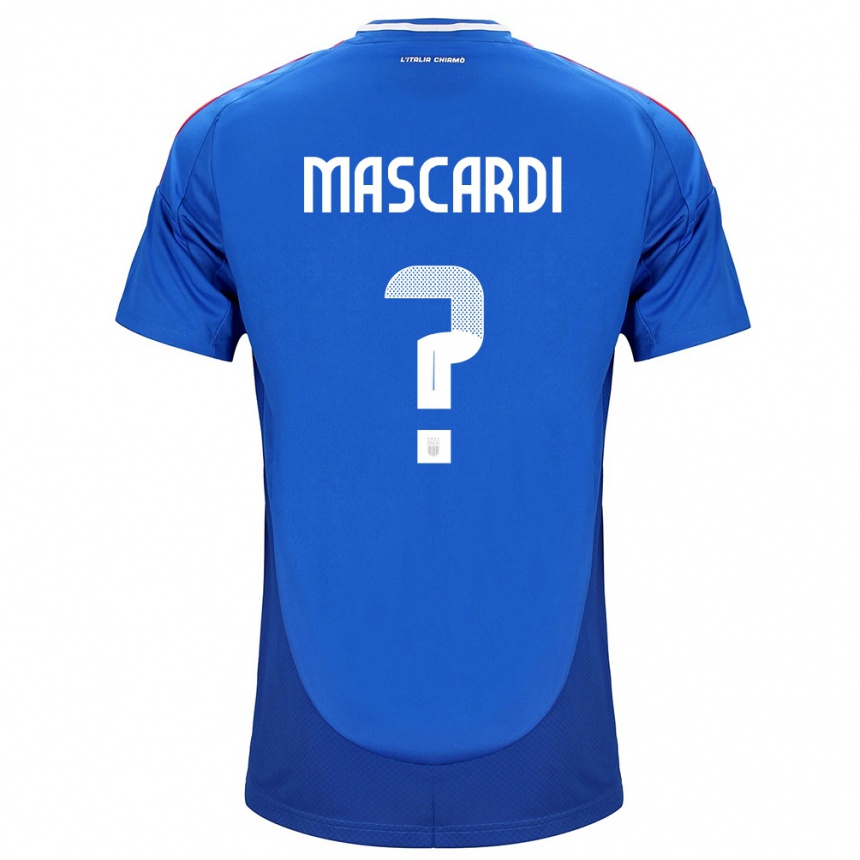 Niño Fútbol Camiseta Italia Diego Mascardi #0 Azul 1ª Equipación 24-26 Argentina