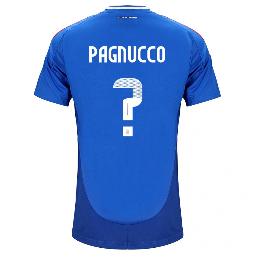 Niño Fútbol Camiseta Italia Filippo Pagnucco #0 Azul 1ª Equipación 24-26 Argentina