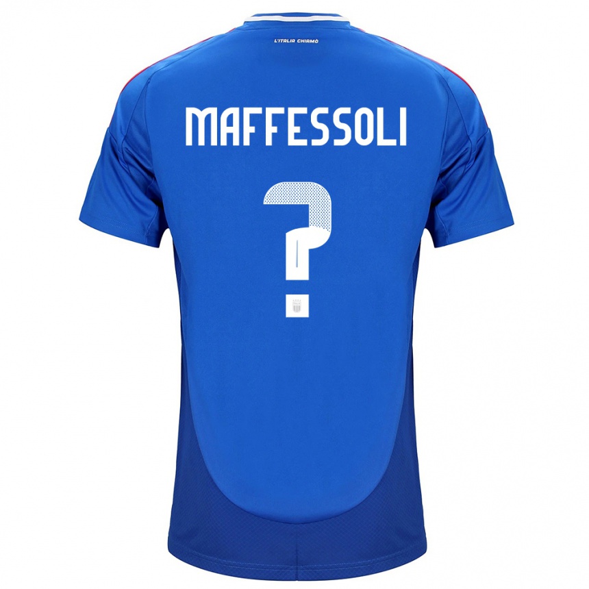 Niño Fútbol Camiseta Italia Manuel Maffessoli #0 Azul 1ª Equipación 24-26 Argentina