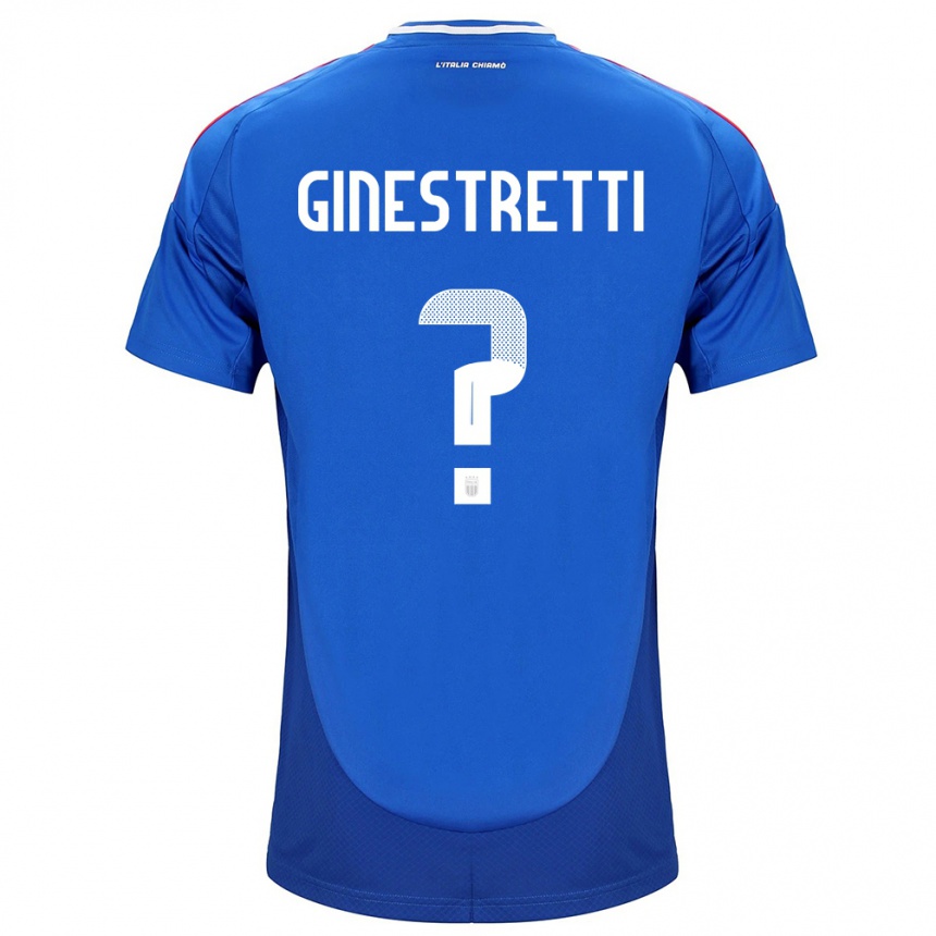 Niño Fútbol Camiseta Italia Davide Ginestretti #0 Azul 1ª Equipación 24-26 Argentina