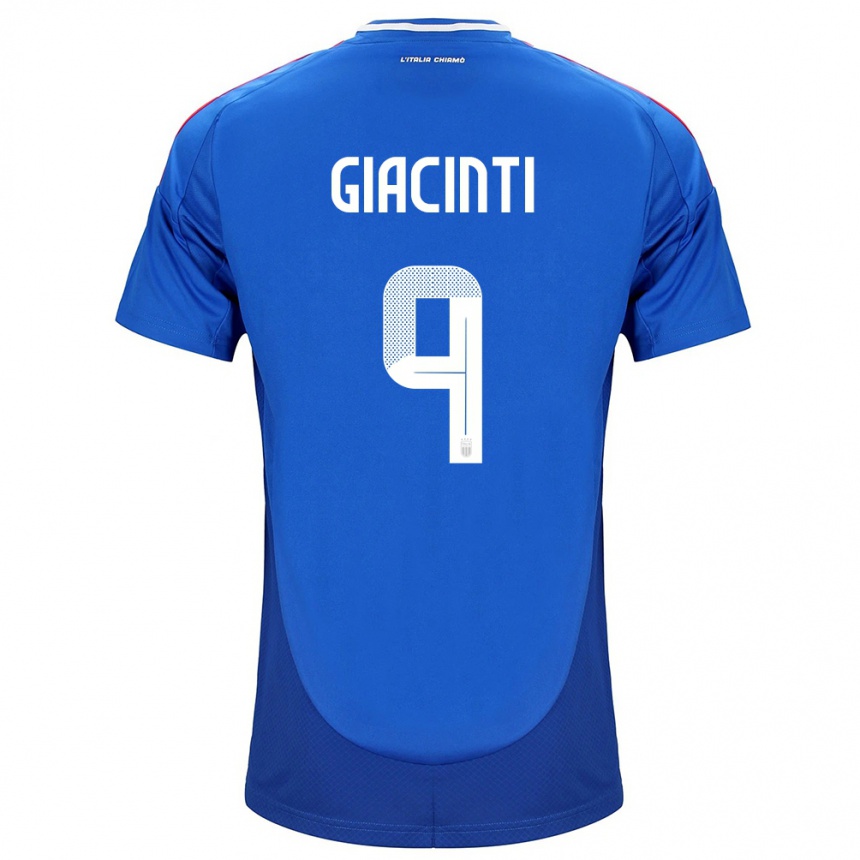 Niño Fútbol Camiseta Italia Valentina Giacinti #9 Azul 1ª Equipación 24-26 Argentina