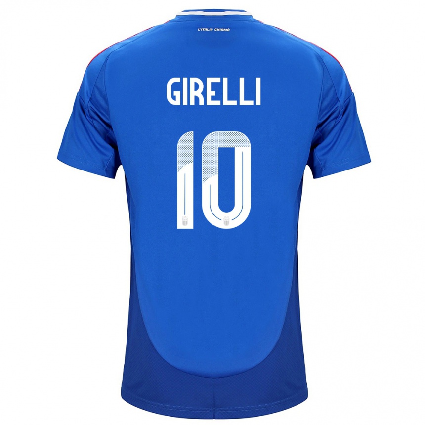 Niño Fútbol Camiseta Italia Cristiana Girelli #10 Azul 1ª Equipación 24-26 Argentina