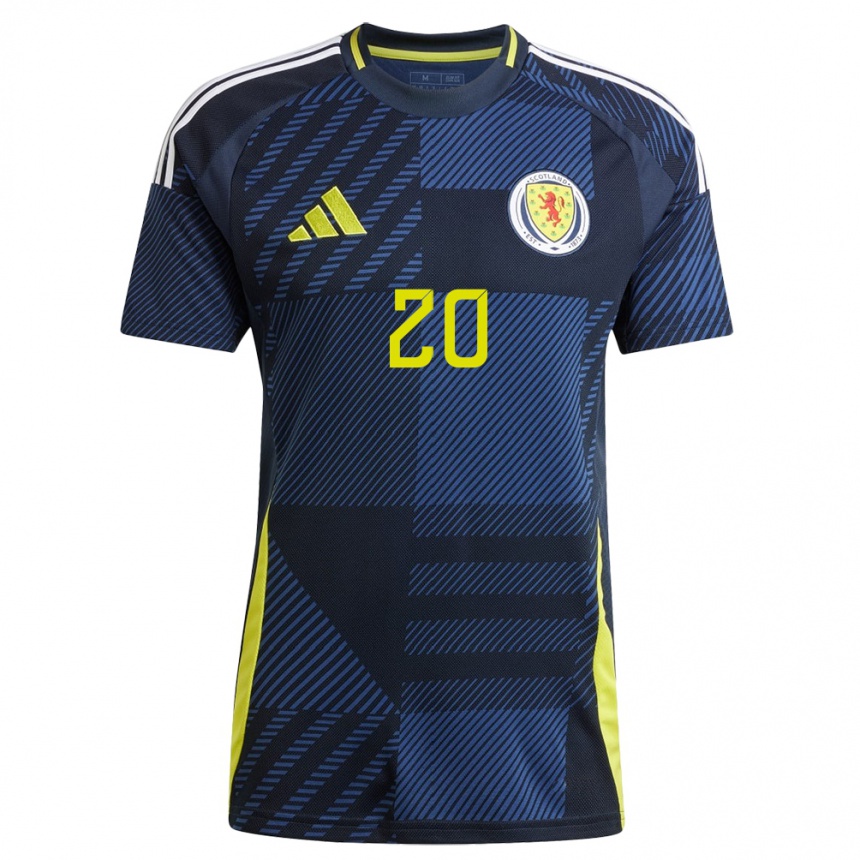 Niño Fútbol Camiseta Escocia Ryan Jack #20 Azul Oscuro 1ª Equipación 24-26 Argentina