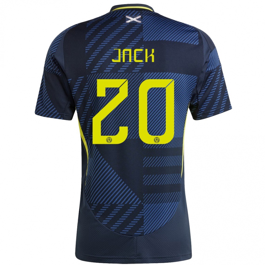 Niño Fútbol Camiseta Escocia Ryan Jack #20 Azul Oscuro 1ª Equipación 24-26 Argentina