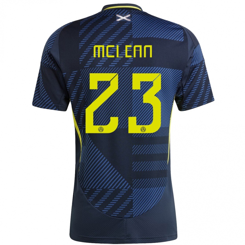 Niño Fútbol Camiseta Escocia Kenny Mclean #23 Azul Oscuro 1ª Equipación 24-26 Argentina