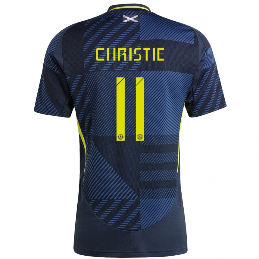 Niño Fútbol Camiseta Escocia Ryan Christie #11 Azul Oscuro 1ª Equipación 24-26 Argentina