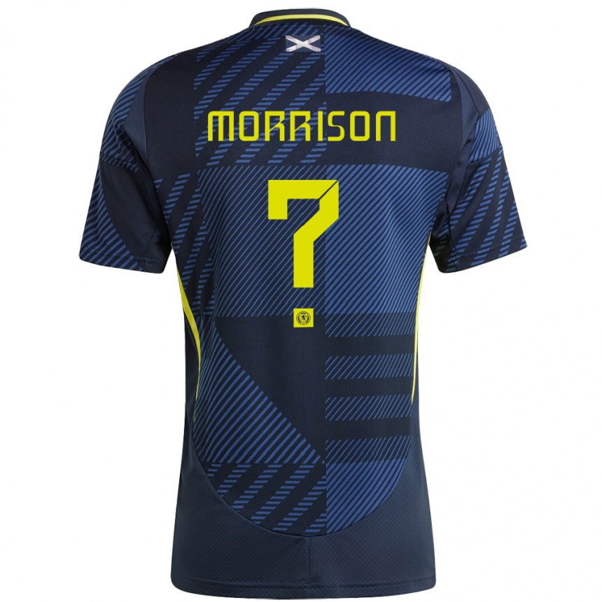 Niño Fútbol Camiseta Escocia Liam Morrison #0 Azul Oscuro 1ª Equipación 24-26 Argentina