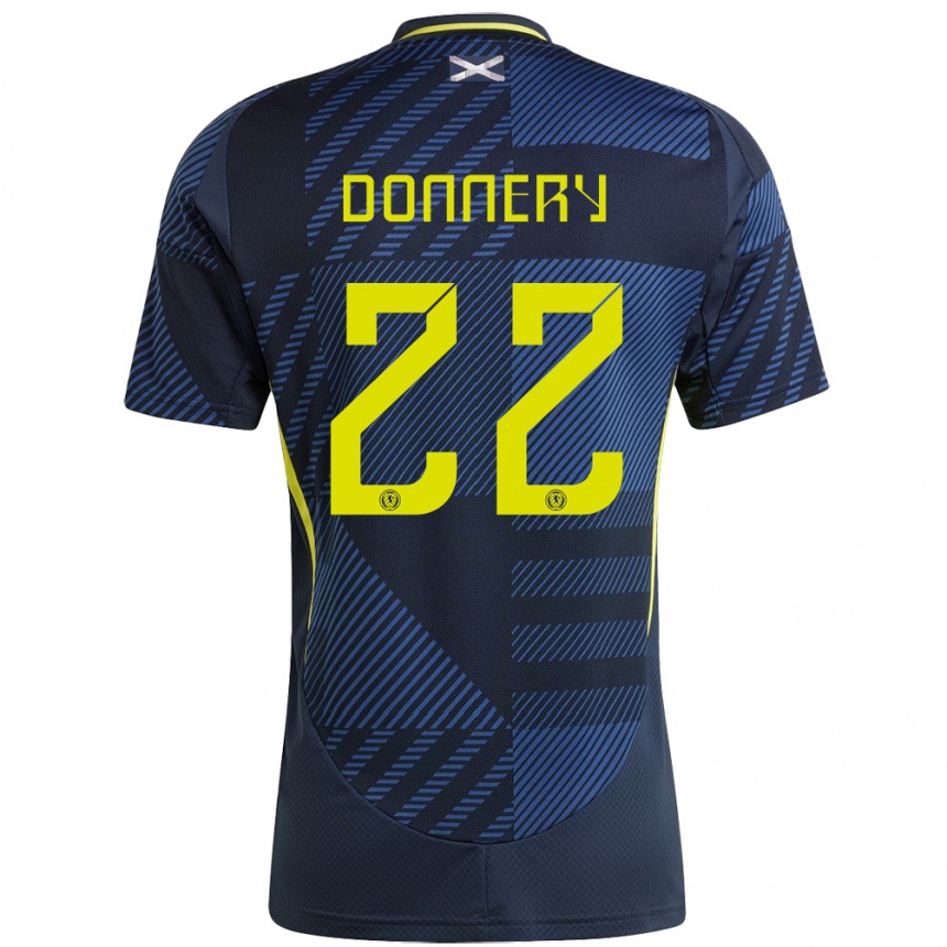 Niño Fútbol Camiseta Escocia Julian Donnery #22 Azul Oscuro 1ª Equipación 24-26 Argentina