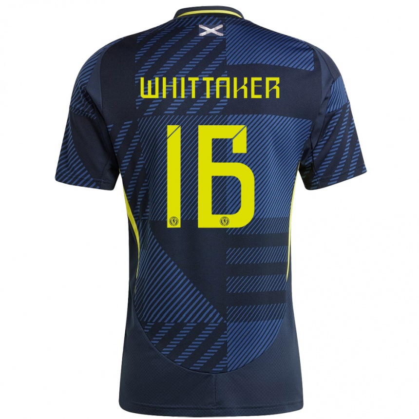 Niño Fútbol Camiseta Escocia Rory Whittaker #16 Azul Oscuro 1ª Equipación 24-26 Argentina