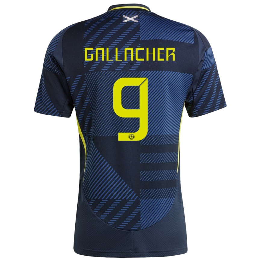 Niño Fútbol Camiseta Escocia Amy Gallacher #9 Azul Oscuro 1ª Equipación 24-26 Argentina