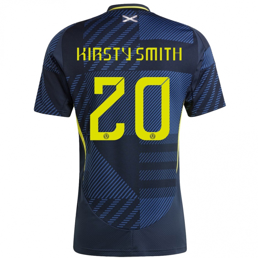 Niño Fútbol Camiseta Escocia Kirsty Smith #20 Azul Oscuro 1ª Equipación 24-26 Argentina