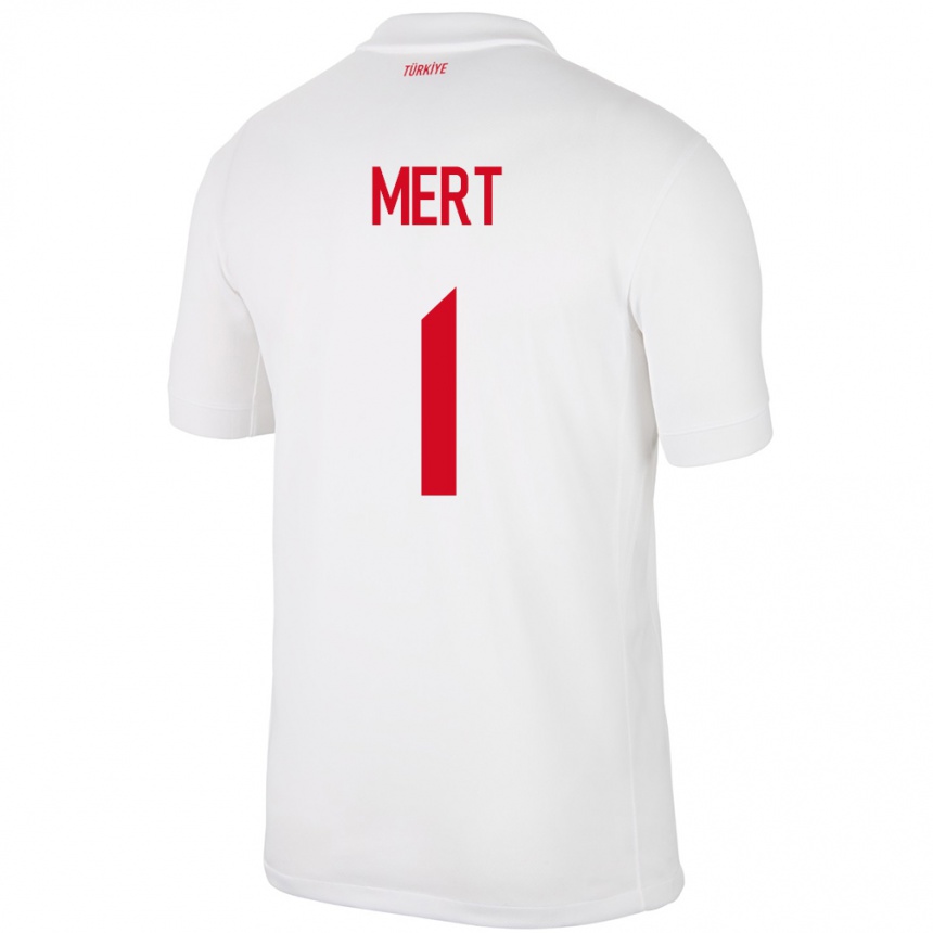 Niño Fútbol Camiseta Turquía Mert Günok #1 Blanco 1ª Equipación 24-26 Argentina